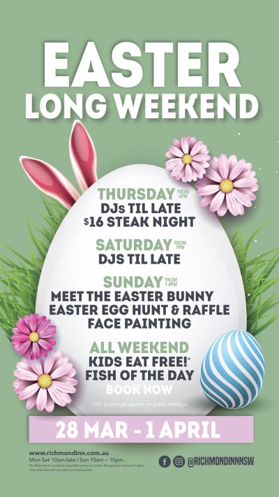 Easter Long Weekend at Richmond Inn